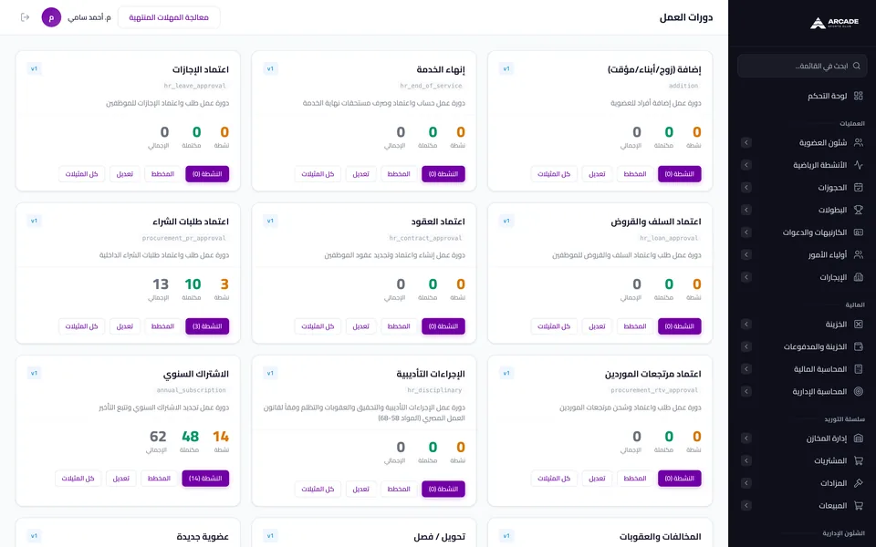 Approval workflows in an ERP built by AL-Arcade